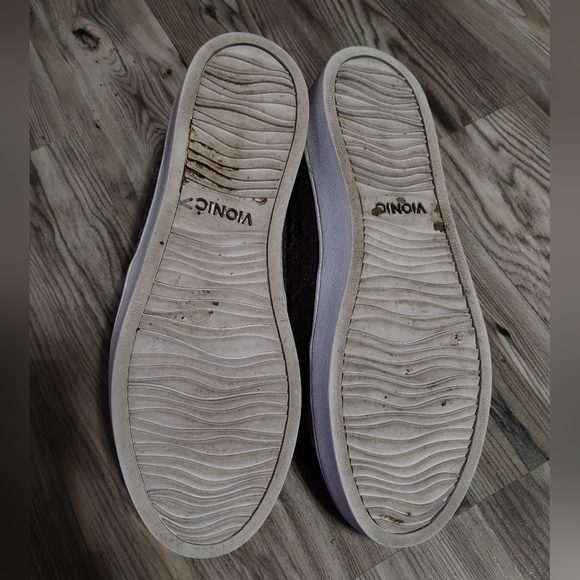 Vionic Women's Midi Holiday Tan Grey Lizard Velvet Size 8.5 - Picture 4 of 5